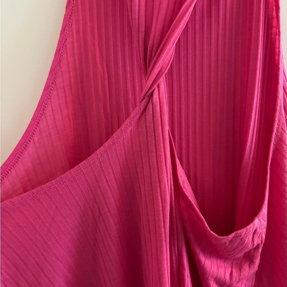 Freshwater Bathing Suit Cover Up Twist Back Short Dress Size L Cabana Pink - Picture 5 of 13